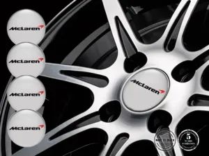 McLaren Ruota Badges Stile Adesivi Epossidici Top